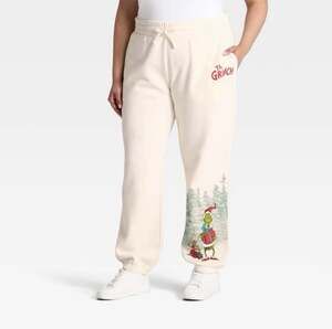 The Grinch Men’s Fleece Logo Sweatpants - Size XXL